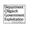 Image with the words Department of Oligarch Government Exploitation